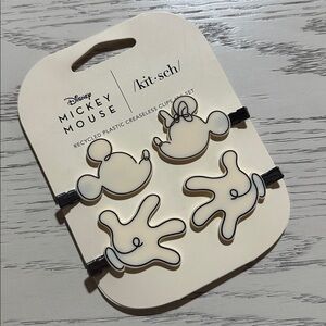 Mickey/Minnie x Kitsch Recycled Plastic Creaseless Clips 4pc Set